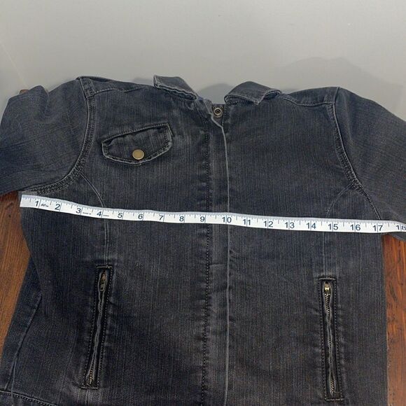Gap Black Jean Jacket Size S - Picture 11 of 14